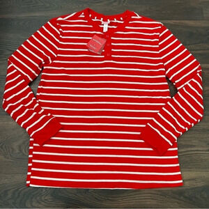 Wondershop at Target Men’s Size Large red white striped pajama shirt